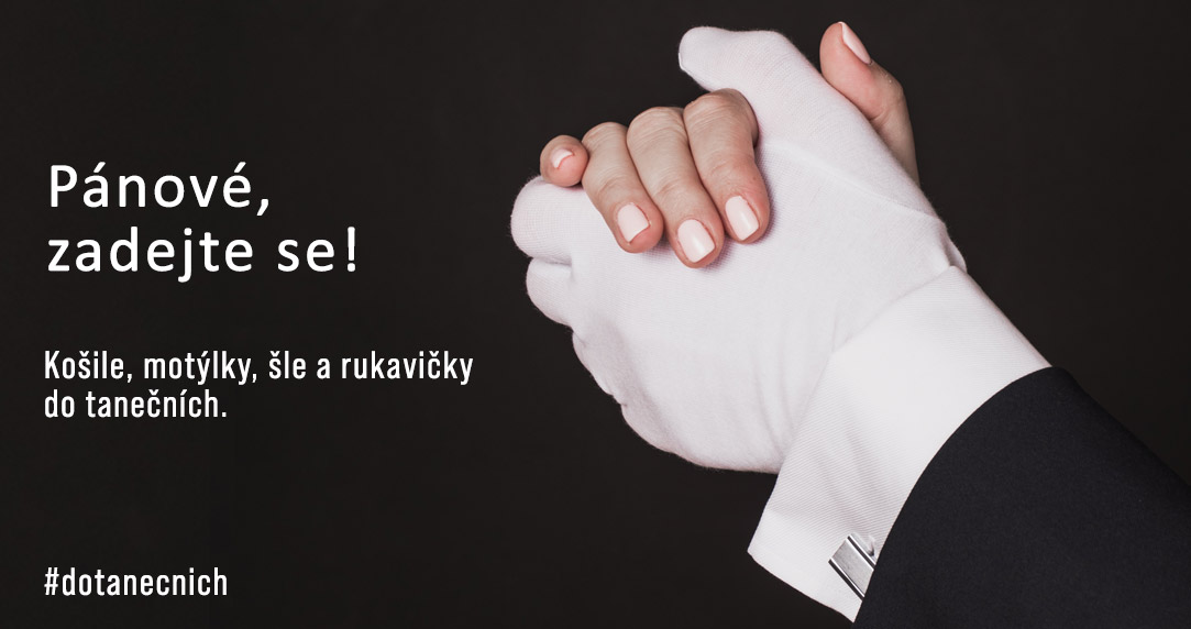 Pánská móda do tanečních - košile, motýlky, šle, rukavičky